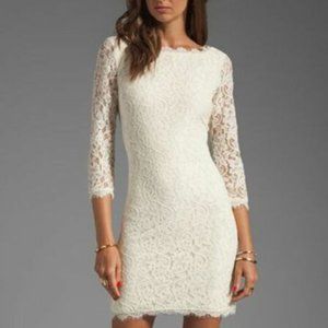 Diane von Furstenberg Zarita Lace Dress - Ivory